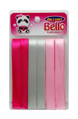 Bello Hair Ribbons - Pink & Silver Mix #41242