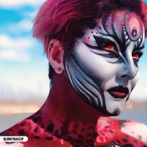 PRIMAL ® Evil Eyes - Red Colored Contact lenses