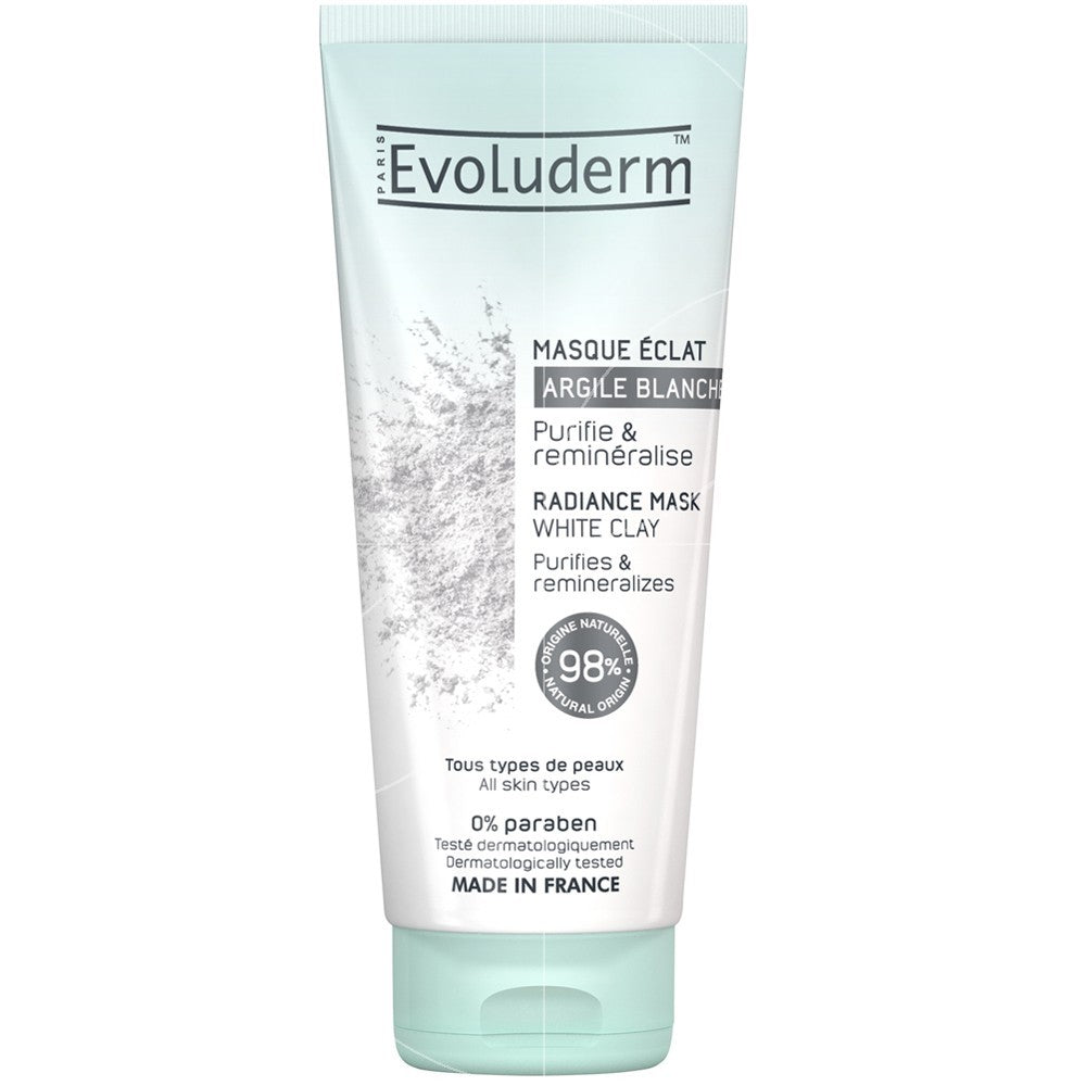 Evoluderm EVOLUDERM® MASQUE ÉCLAT ARGILE BLANC - Authentic Skincare Treatment