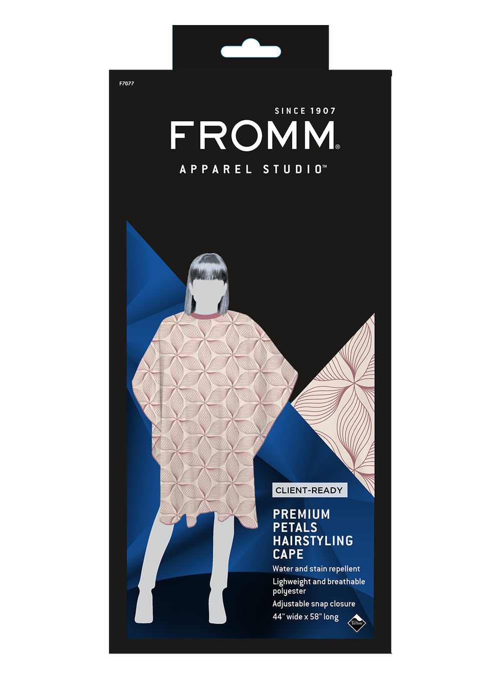 FROMM Premium Client Hairstyling Cape - Petals Print