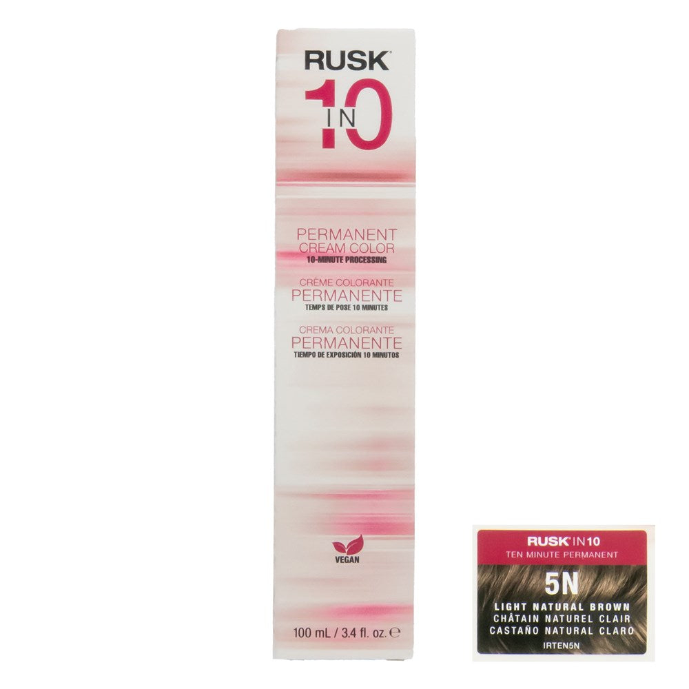 RUSK IN 10 Permanent Cream Color (3.4oz) - 5N