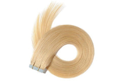 100% Human Hair Tape-In Extensions — Silky Straight (20 Pcs / 2.5g Each)