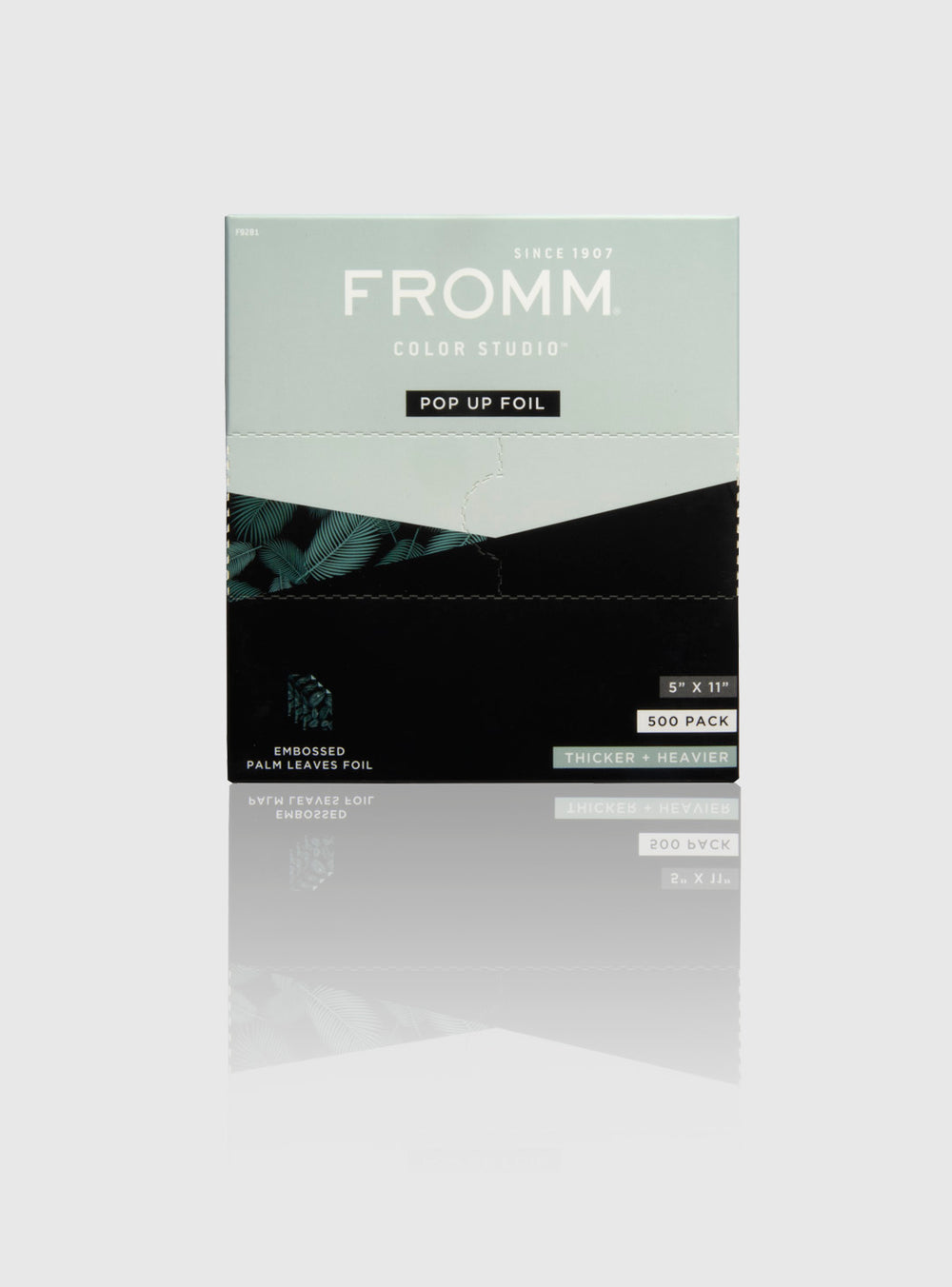 FROMM 5X11" Embossed Pop Up Foil Palms Print - 500 Pack
