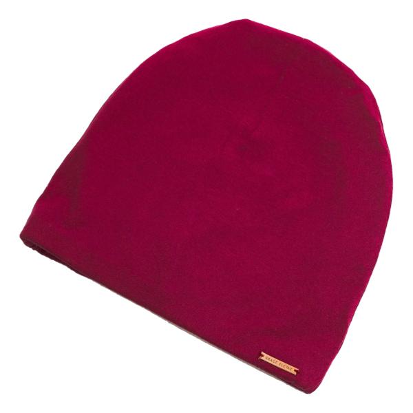 Grace Eleyae Adjustable Slap | Satin-Lined Cap - Wine Red