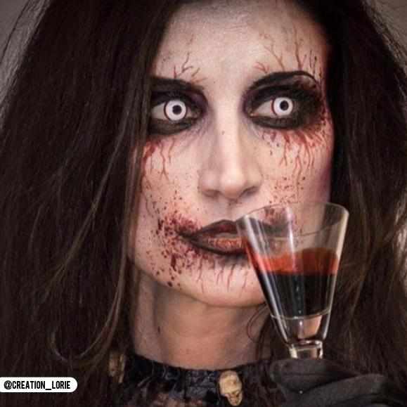 PRIMAL ® Hellraiser II - White Colored Contact lenses