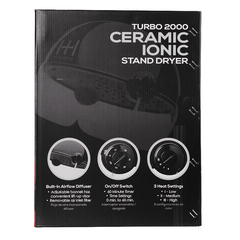 Hot & Hotter Stand Hair Dryer Black #5825