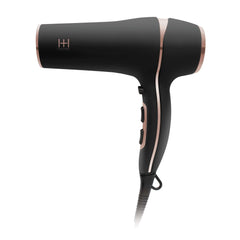 Hot & Hotter Titanium Turbo 3000 Hair Dryer - Black & Rose Gold #5910