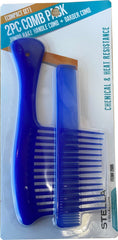 Stella 2pc Jumbo Rake Handle & Barber Comb Set #2505