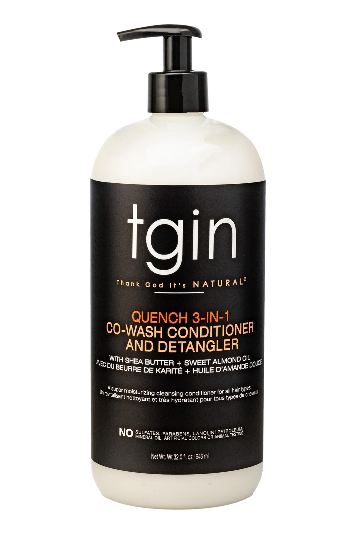 tgin Quench 3-in-1 Co-Wash Conditioner & Detangler 32oz