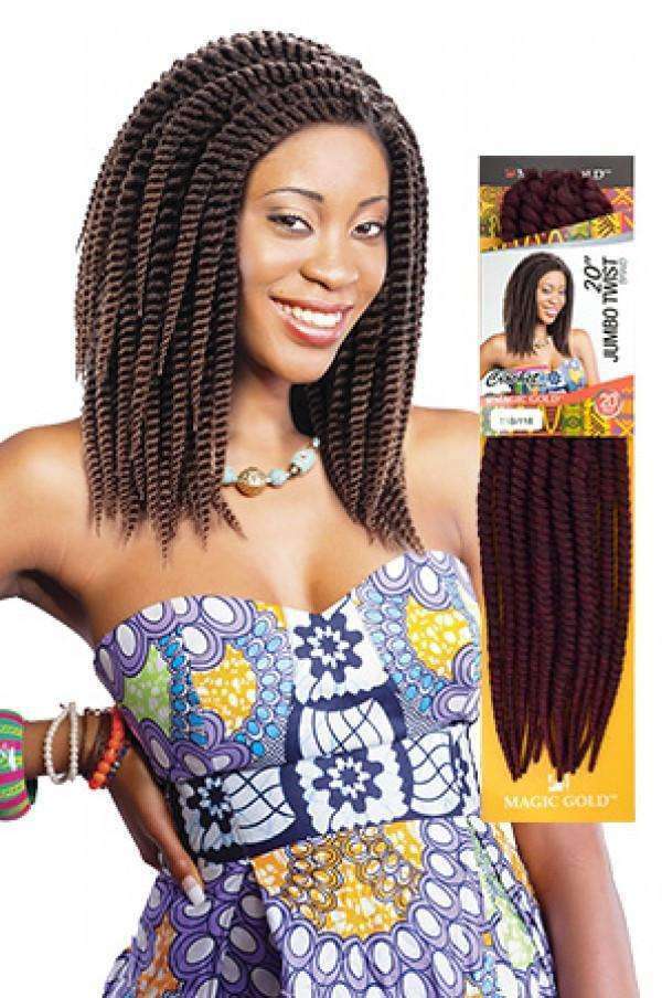 Magic Gold Jumbo Twist Braid 20"