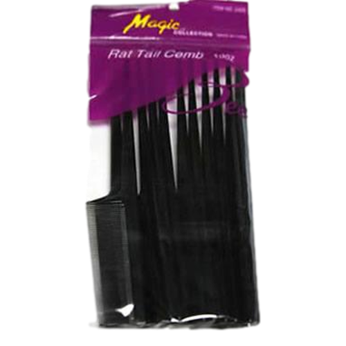 Magic Collection Rat Tail Comb 12pk #2405