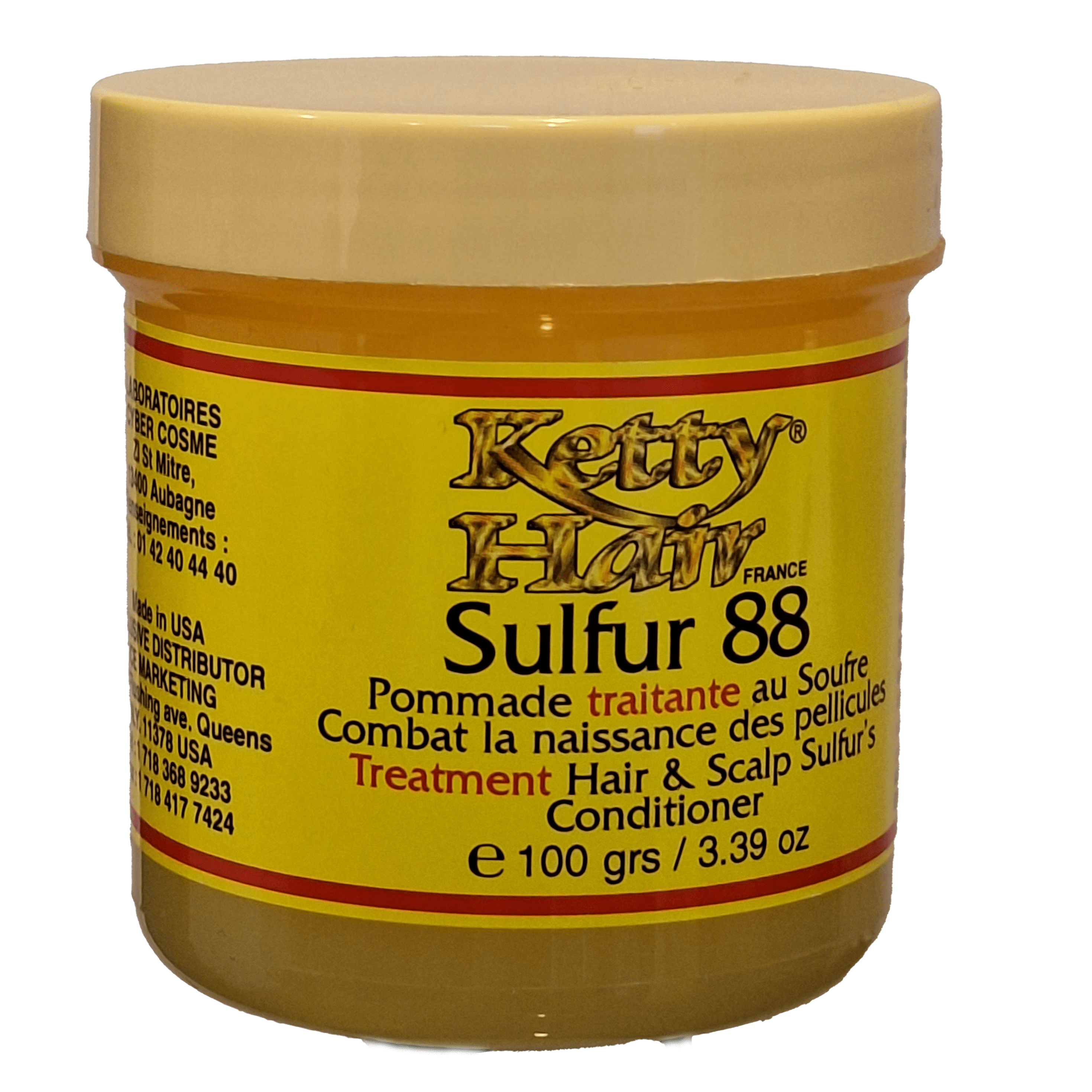 Ketty Hair KETTY HAIR® SULFUR 88 POMMADE TRAITANTE AU SOUFRE - Authentic Skincare Treatment