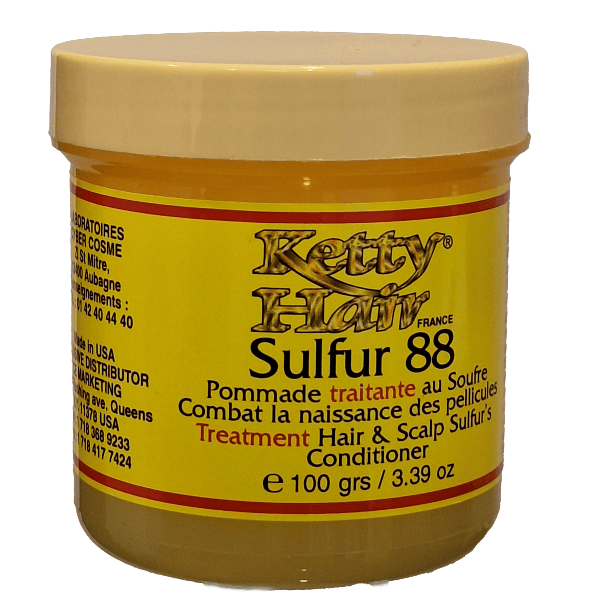 Ketty Hair KETTY HAIR® SULFUR 88 POMMADE TRAITANTE AU SOUFRE - Authentic Skincare Treatment