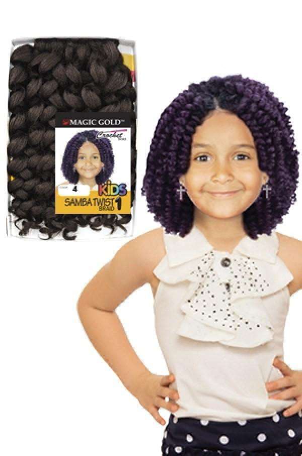 Magic Gold Kids Crochet Braid Sambar Twist #1 8"