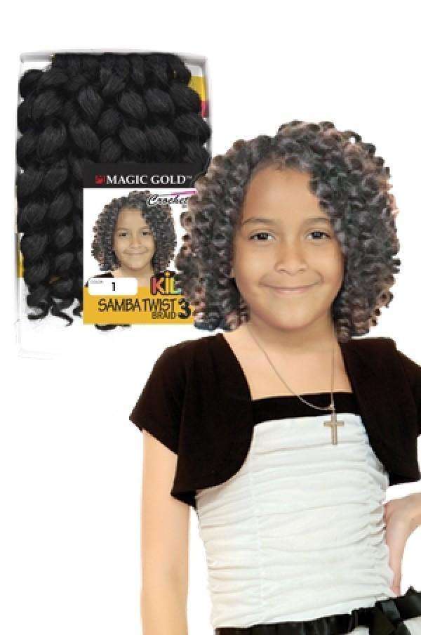 Magic Gold Kids Crochet Braid Sambar Twist #3 8"