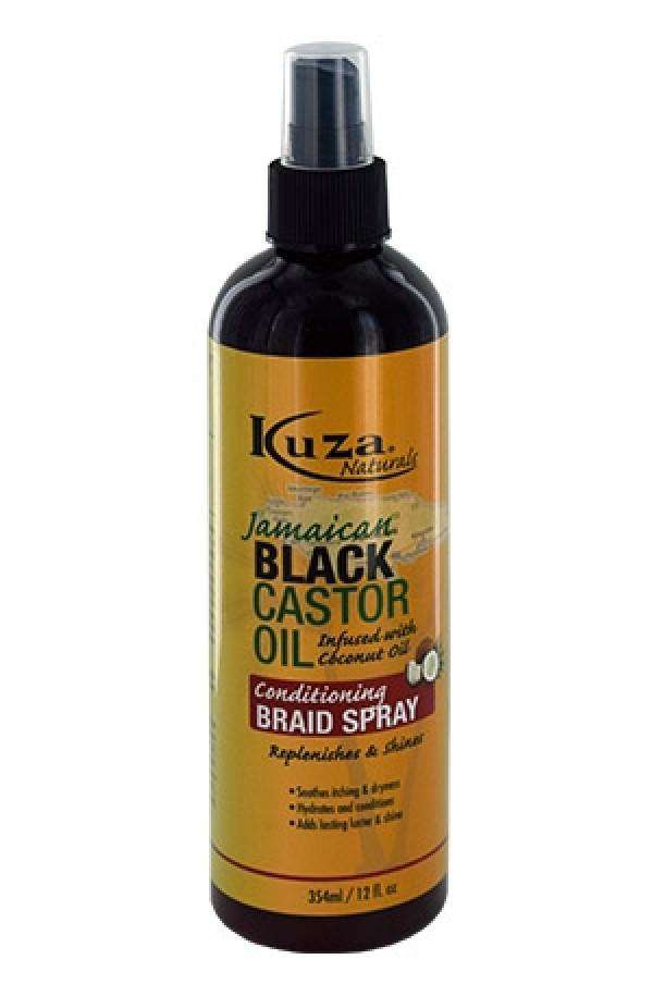 Kuza Naturals Black Castor Oil Conditioning Braid Spray