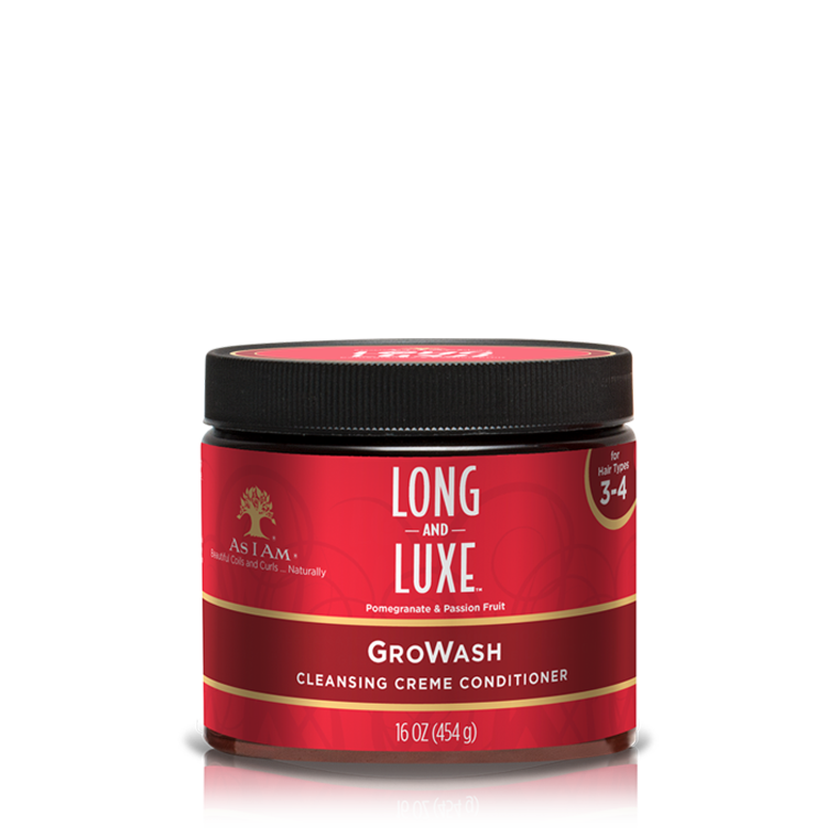 As I Am Long & Luxe Pomegranate & Passion GroWash Cleansing Creme Conditioner
