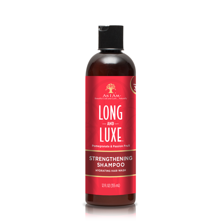 As I Am Long & Luxe Pomegranate & Passion Fruit Strengthening Shampoo