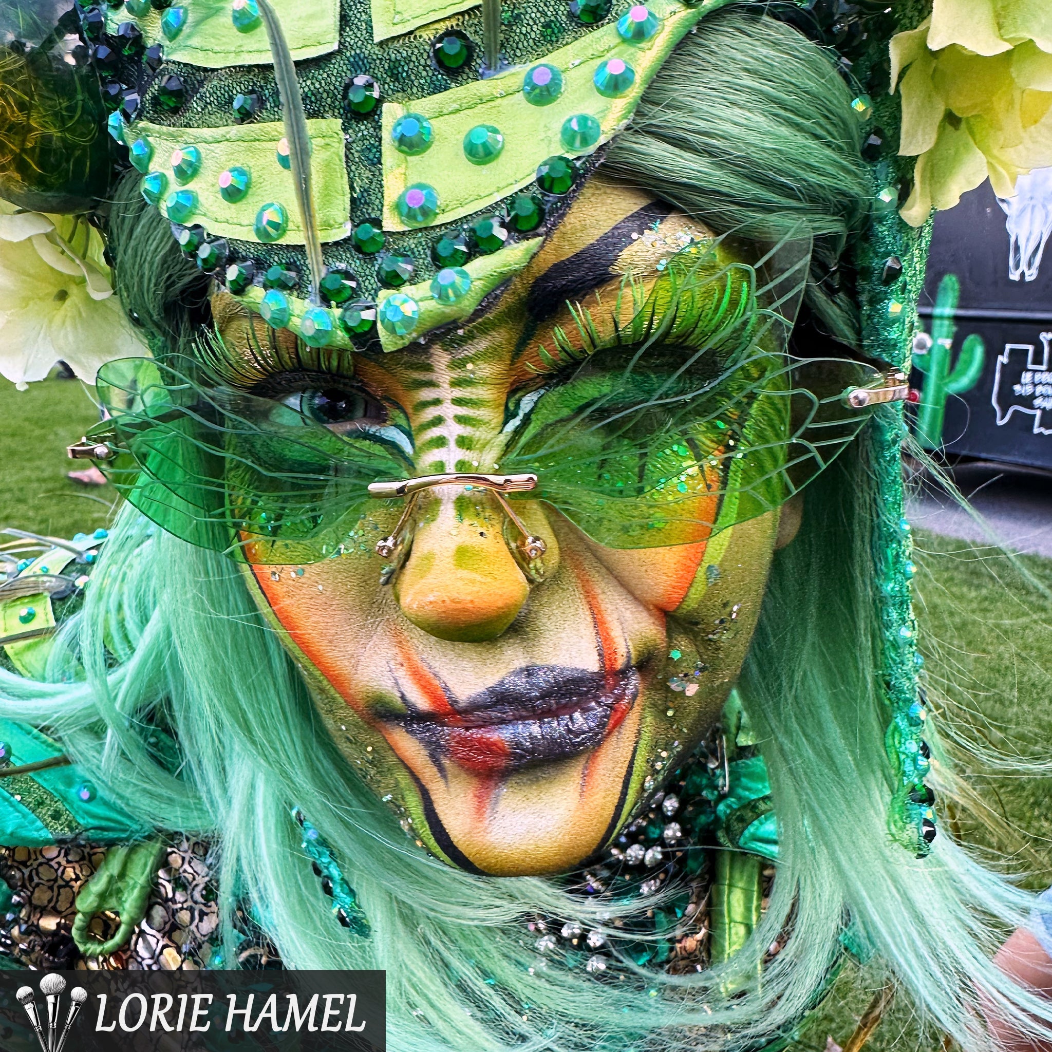 PRIMAL ® Lizard King - Green Colored Contact lenses