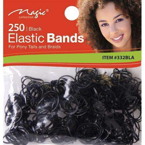 Magic Collection Elastic Ponytailers Black (250)