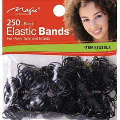 Magic Collection Elastic Ponytailers Black (250)