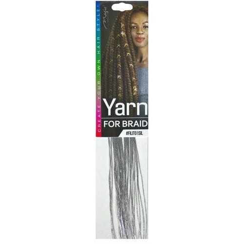 Magic Collection Yarn String For Braids #FILIT05SIL