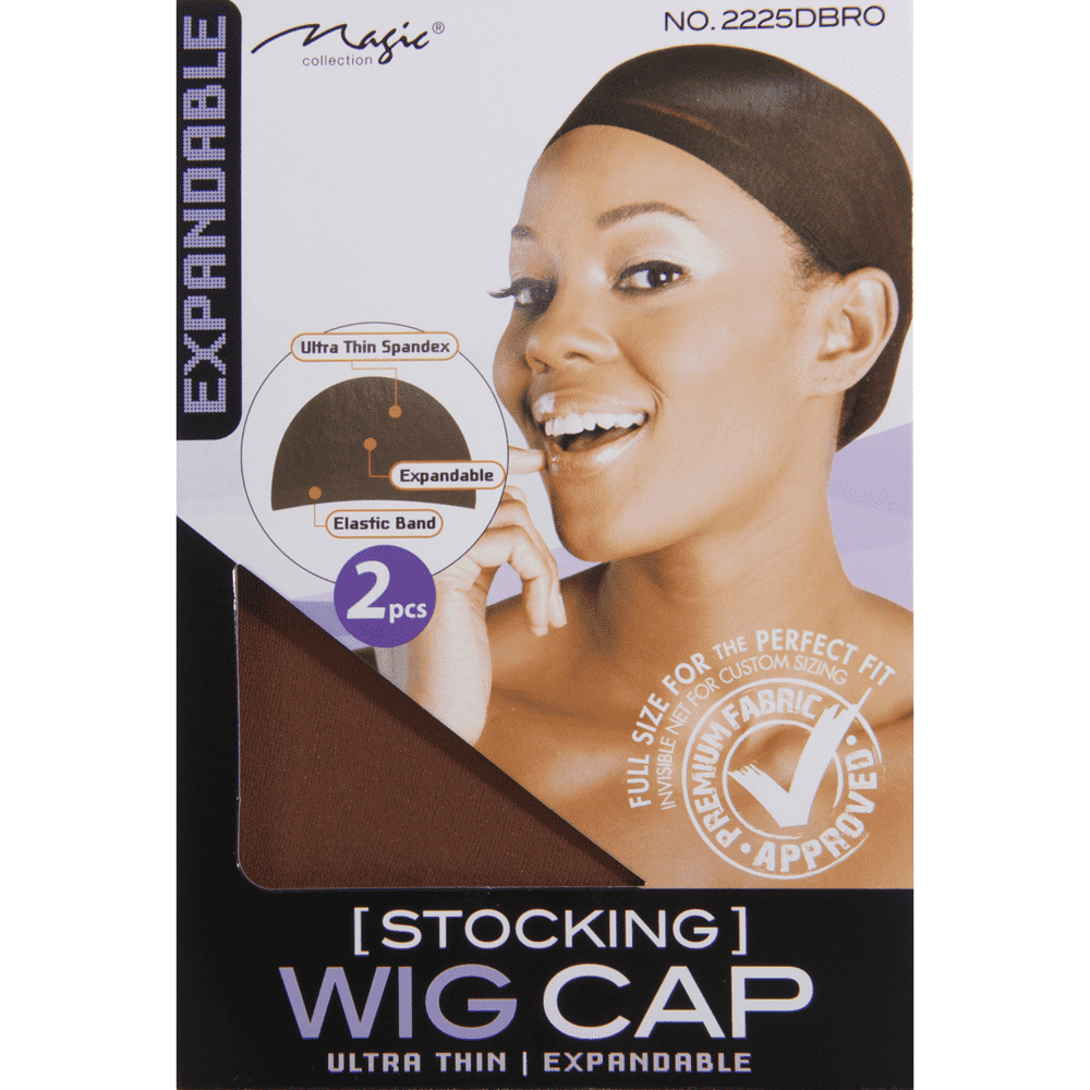 Magic Collection Stocking Wig Cap 2psc - #2225 Dark Brown