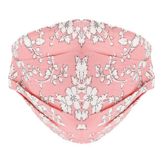 KIM & C Fashion Flower Patterned Mask (Coral)