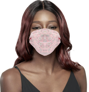 KIM & C Fashion Flower Patterned Mask (Pink)