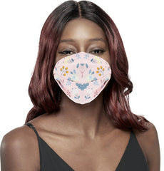 KIM & C Fashion Flower Patterned Mask (Pink 2)