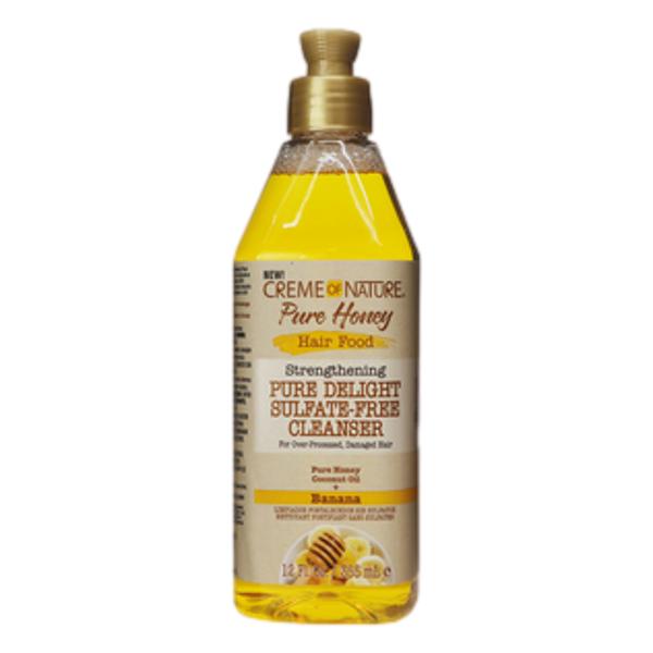 Creme Of Nature Pure Honey Hair Food Strengthening Pure Delight Sulfate Free Cleanser