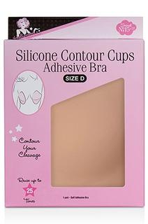 Hollywood Fashion Secrets Silicone Contour Cups Adhesive Bra - Size D (1 Pair)