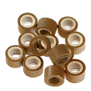 Silicone Micro Rings for Hair Extensions - Dark Brown