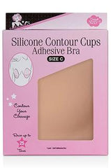 Hollywood Fashion Secrets Silicone Contour Cups Adhesive Bra - Size C (1 Pair)