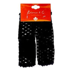 Small Mesh Head Bands 2pcs - Black