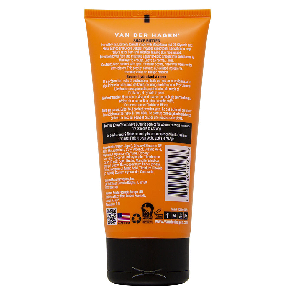 Van Der Hagen Shave Butter 6oz