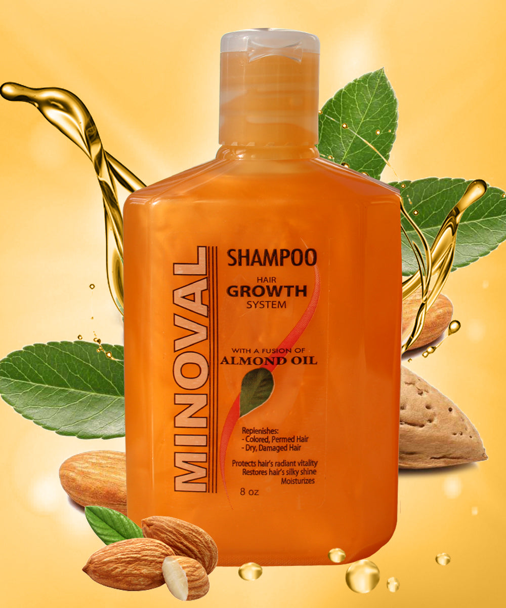 Minoval MINOVAL ® SHAMPOO HAIR GROWTH SYSTEM WITH ALMOND OIL - Authentic Skincare Treatment