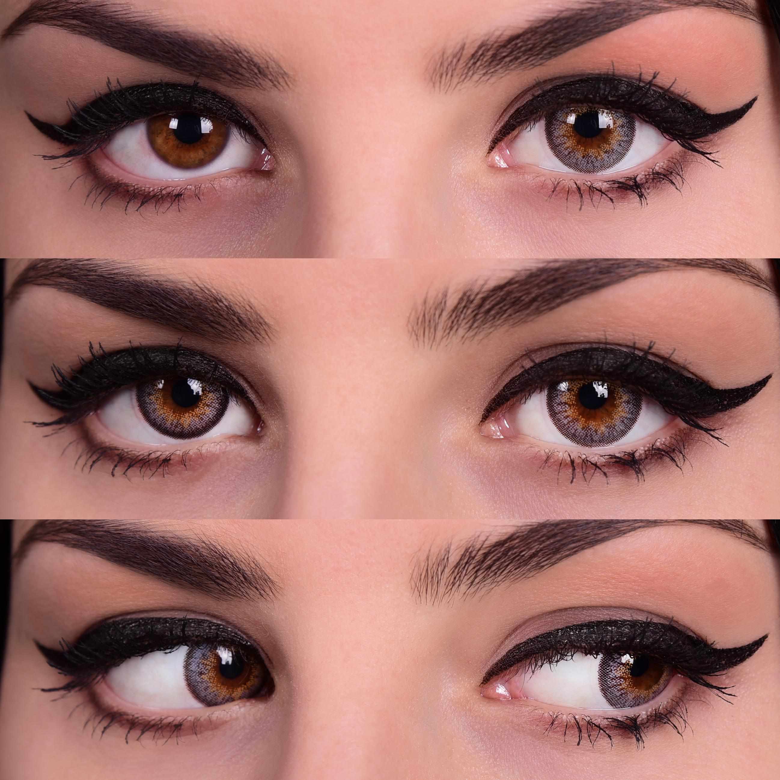 PRIMAL® Sunrise Ash - Grey Colored Contact Lenses