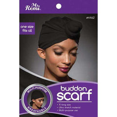 Ms. Remi Extra Long Buddon Scarf Black #4462
