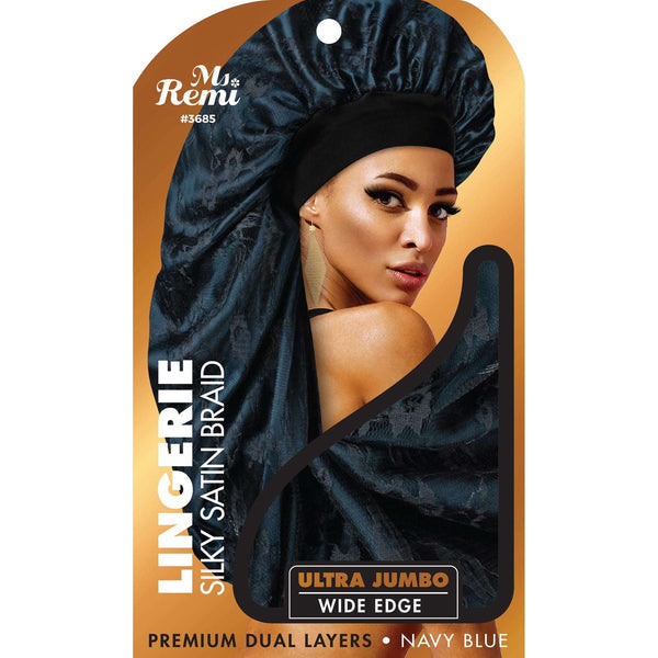 Ms. Remi Lingerie Wide Edge Silky Braid Bonnet Ultra Jumbo -  Assorted #3685