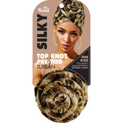 Ms. Remi Silky Top Knot Pre-Tied Turban Head Scarf -  Assorted #3678