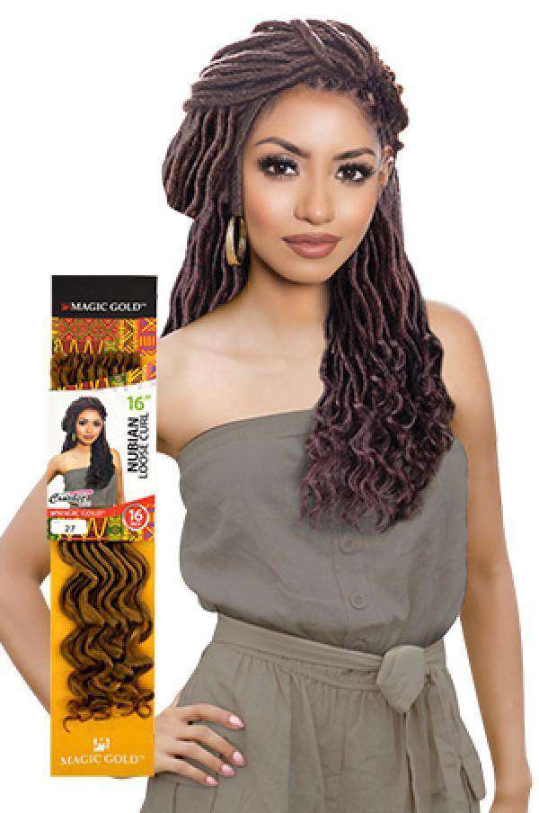 Magic Gold Nubian Loose Curly Braid  16"