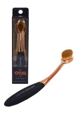 Rose Gold Oval Soft Makeup Brush - Small