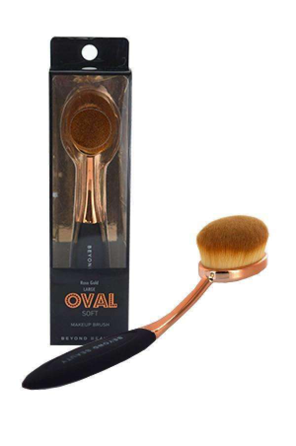 Rose Gold Oval Soft Makeup Brush - Large