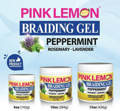 Pink Lemon Braiding Gel - Peppermint