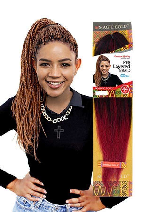 Magic Gold Synthetic Pre Layered Braid 44"