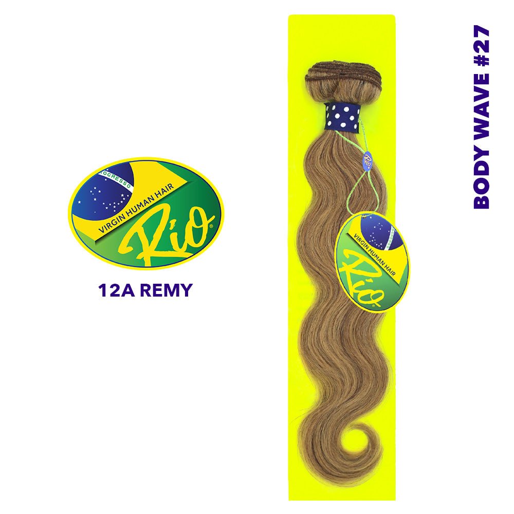 Rio 100% Virgin Human Hair Body Wave Single Bundles - #27