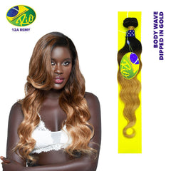 Rio 100% Virgin Human Hair Body Wave Single Bundles - Dipped In Gold