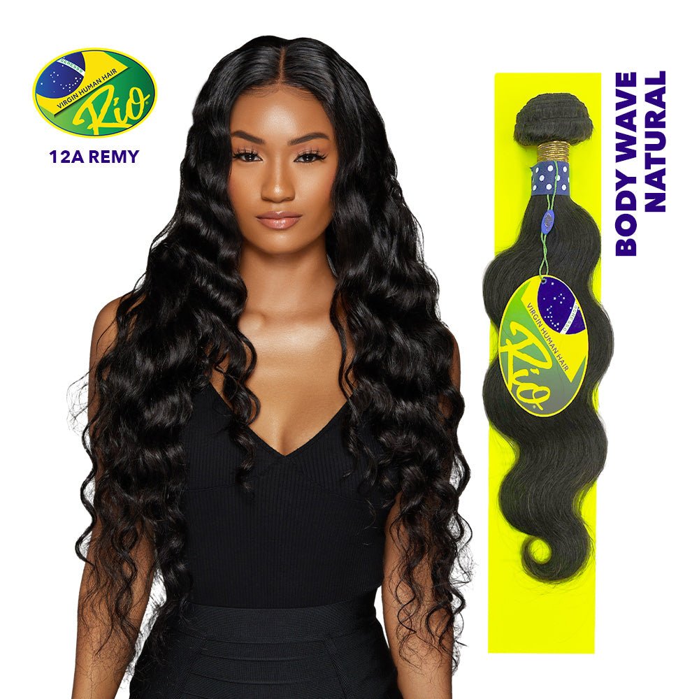 Rio 100% Virgin Human Hair Body Wave Single Bundles - Natural Color