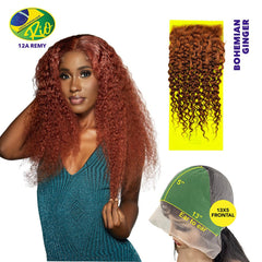 Rio 100% Virgin Human Hair Bohemian 13x5 Frontal - Ginger